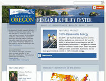 Tablet Screenshot of environmentoregoncenter.org